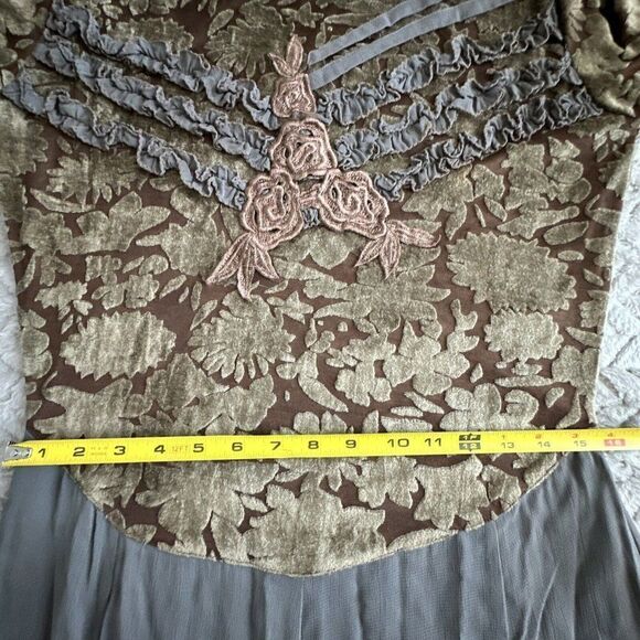 Vintage Gothic Romantic Boho Embroidered Witchy Rayon Newport News 8 - Picture 12 of 15